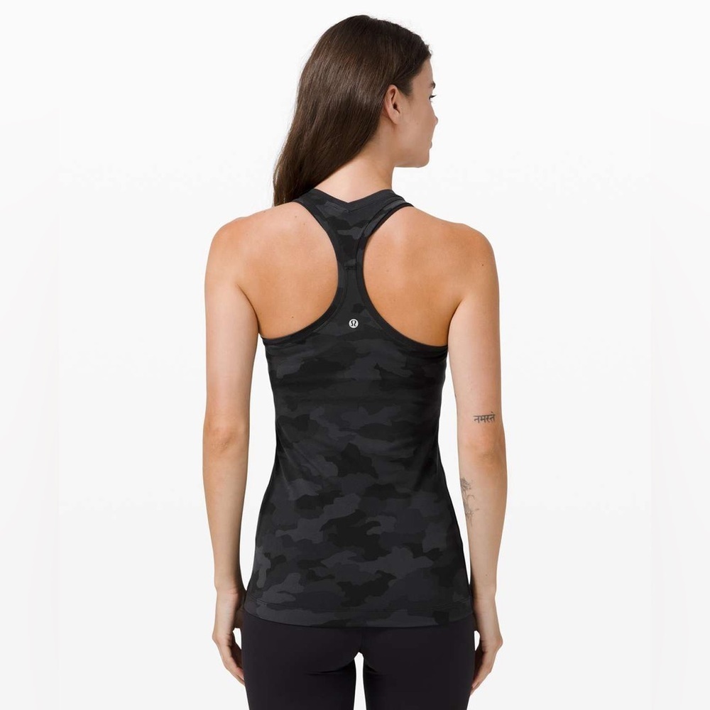 Lululemon Cool Racerback II *Nulu Heritage 365 Camo Deep Coal Multi